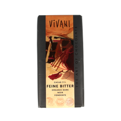 Vivani Chocolade puur delicaat 71% bio 100 Gram