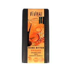 Vivani Chocolade puur met sinaasappel bio 100 Gram