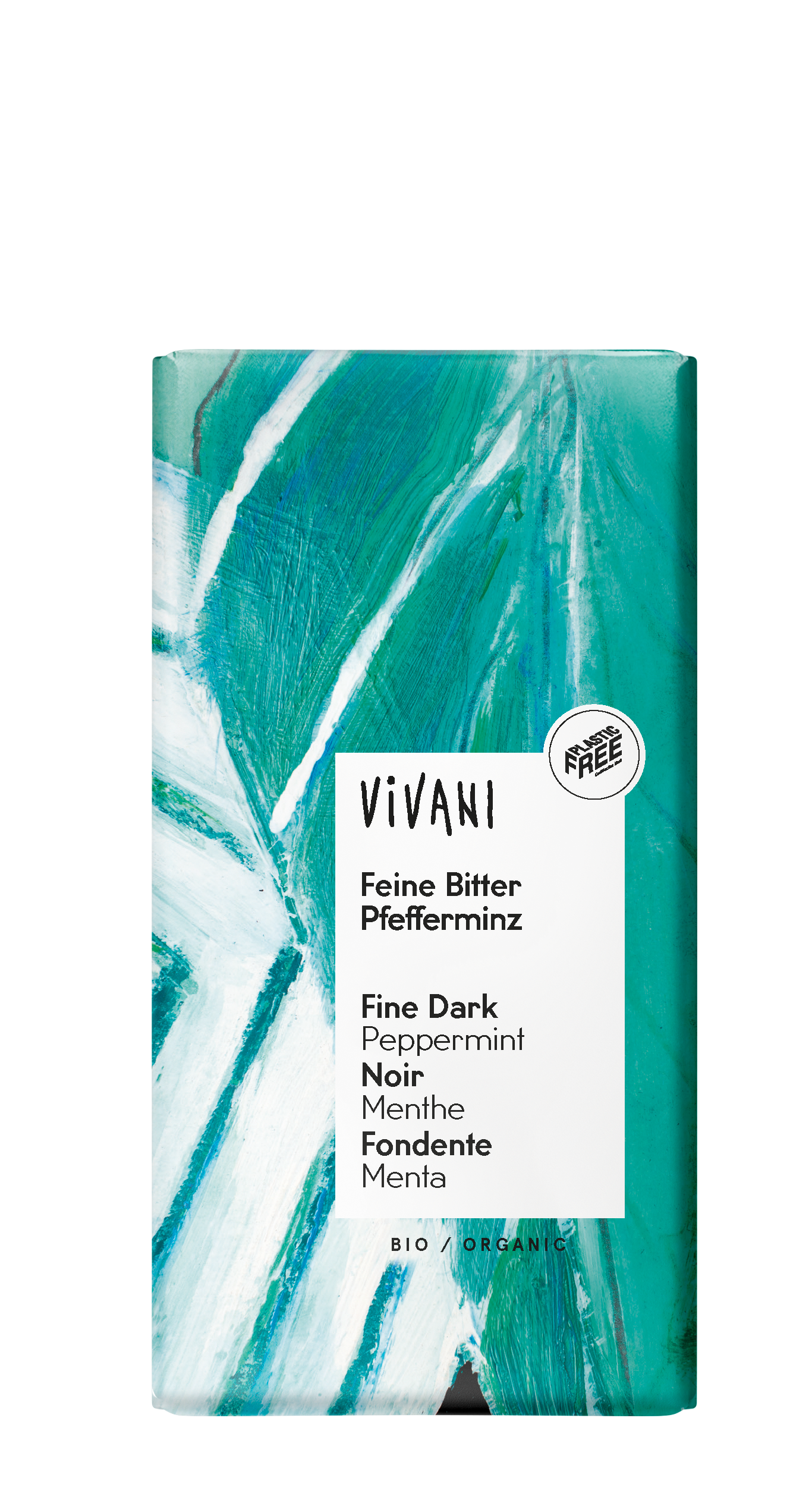 Vivani Chocolade puur met pepermunt bio 100 Gram