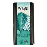 Vivani Chocolade puur met pepermunt bio 100 Gram