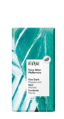 Vivani Chocolade puur met pepermunt bio 100 Gram