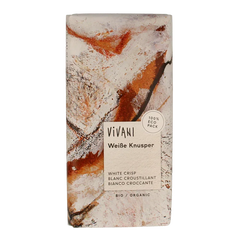 Vivani Chocolade wit met rice crispies bio 100 Gram