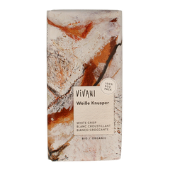 Vivani Chocolade wit met rice crispies bio 100 Gram