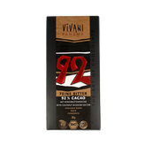 Vivani Chocolade puur 92% kokosbloesemsuiker bio 80 Gram
