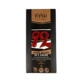 Vivani Chocolade puur 92% kokosbloesemsuiker bio 80 Gram