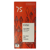 Vivani Chocolade puur 75% kokosbloesemsuiker bio 80.00 Gram