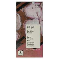 Vivani Chocolade puur met amandelen bio 100.00 Gram