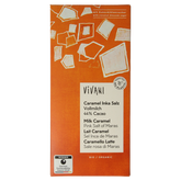 Vivani Chocolade melk car. zeezout kokosbloesemsuiker bio 80 Gram