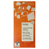 Vivani Chocolade melk car. zeezout kokosbloesemsuiker bio 80 Gram