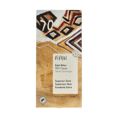 Vivani Chocolade puur superieur 70% Santo Domingo bio 100 Gram