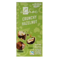 Ichoc Crunchy hazelnut vegan bio 80.00 Gram