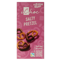 Ichoc Salty pretzel bio 80 Gram