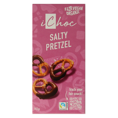 Ichoc Salty pretzel bio 80.00 Gram