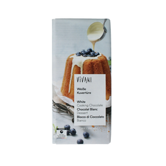 Vivani Couverture smeltchocolade wit bio 150 Gram