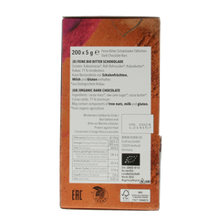 Vivani Chocolade naps puur 5 gram bio 200.00 Stuks