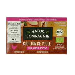 Natur Compagnie Kippenbouillonblokjes zonder gist bio 8 Stuks