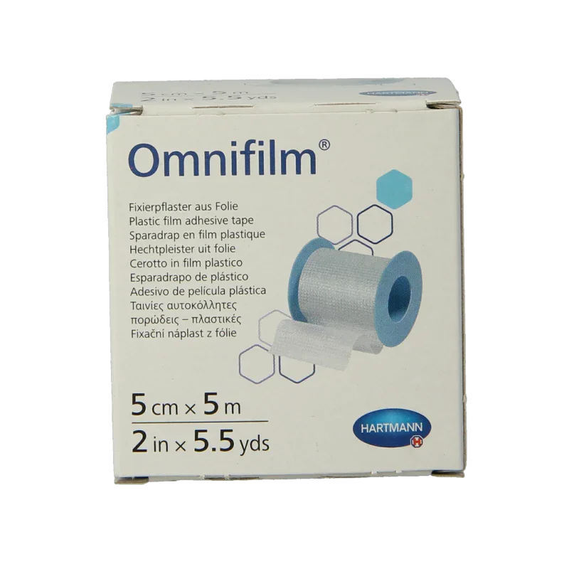 Hartmann Omnifilm fixatiepleister folie 5m x 5cm 1 Stuks