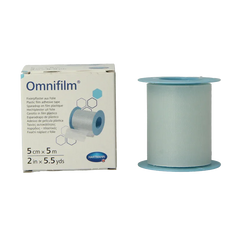 Hartmann Omnifilm fixatiepleister folie 5m x 5cm 1 Stuks