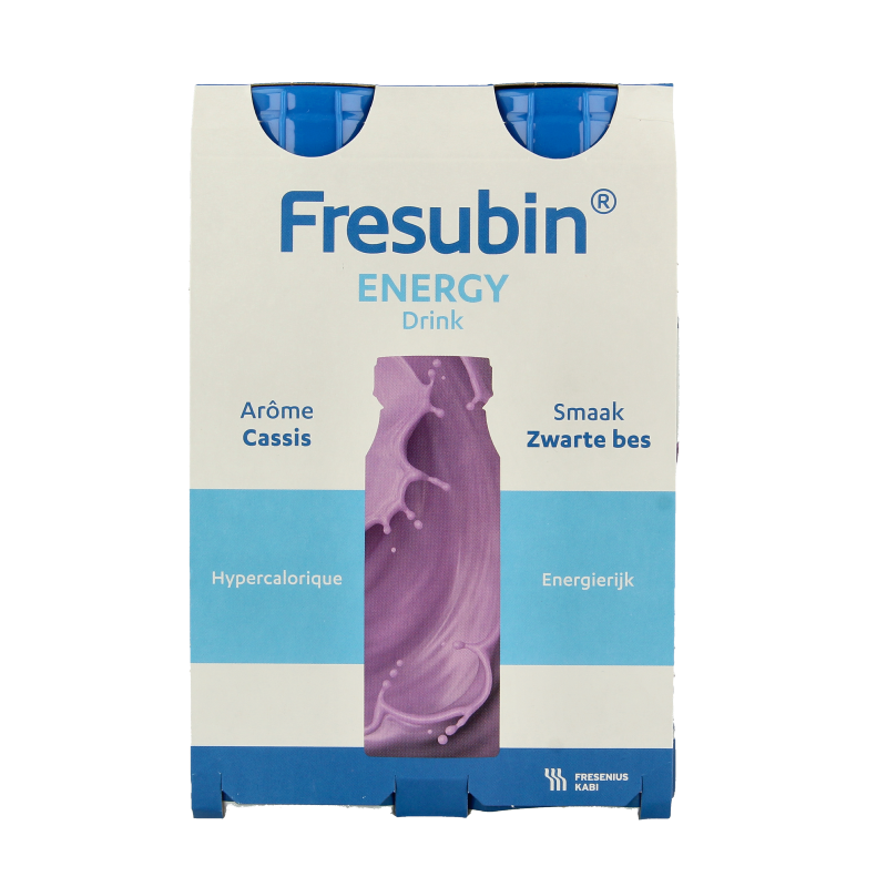 Fresubin Energy drink cassis 200ml 4 Stuks