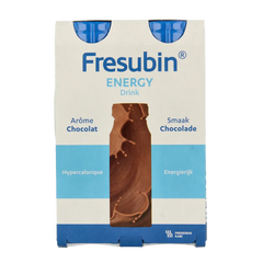 Fresubin Energy drink chocolade 200ml 4 Stuks