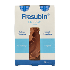 Fresubin Energy drink chocolade 200ml 4 Stuks