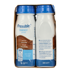Fresubin Energy drink chocolade 200ml 4.00 Stuks