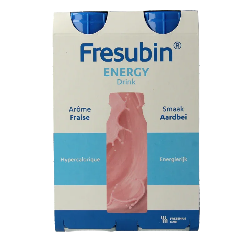 Fresubin Energy drink aardbei 200ml 4 Stuks