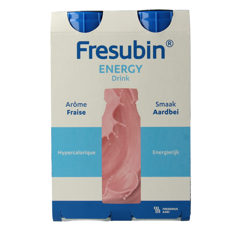 Fresubin Energy drink aardbei 200ml 4 Stuks