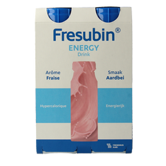 Fresubin Energy drink aardbei 200ml 4 Stuks