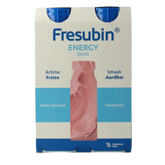 Fresubin Energy drink aardbei 200ml 4 Stuks