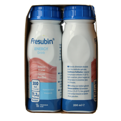 Fresubin Energy drink aardbei 200ml 4.00 Stuks