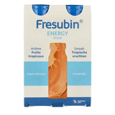 Fresubin Energy drink tropische vruchten 200ml 4 Stuks