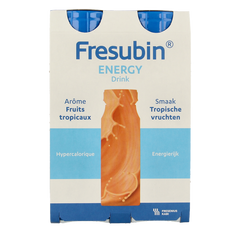 Fresubin Energy drink tropische vruchten 200ml 4 Stuks