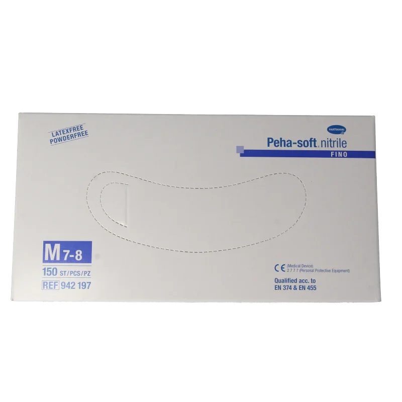 Hartmann Peha soft nitril fino handschoen maat M 150 Stuks