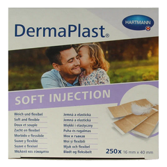 Dermaplast Injectiepleisters sensitive 16mm x 40mm 250 Stuks