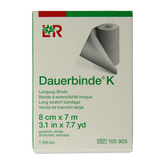 Dauerbinde K elastische zwachtel 7m x 8cm 1 Stuks