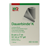 Dauerbinde K elastische zwachtel 7m x 8cm 1 Stuks