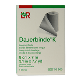 Dauerbinde K elastische zwachtel 7m x 8cm 1.00 Stuks