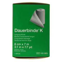 Dauerbinde K elastische zwachtel 7m x 8cm 1 Stuks