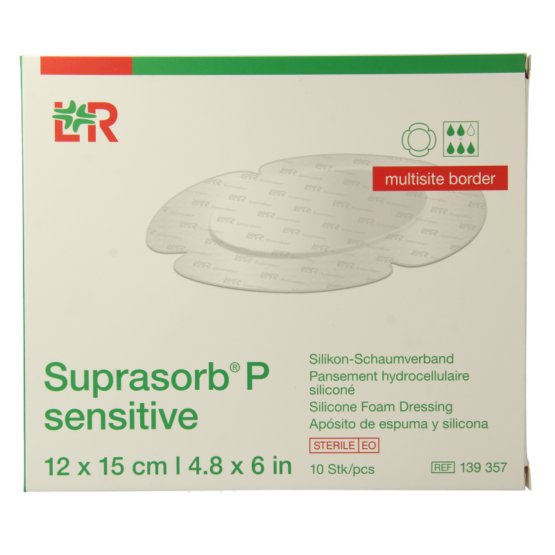 Suprasorb P sensitive multisite 12 x 15 10 Stuks