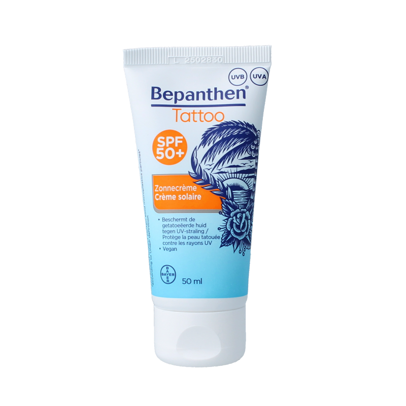Bepanthen Tattoo zonnecreme SPF50+ 50 Milliliter