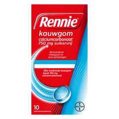 Rennie Kauwgom suikervrij 10 Stuks