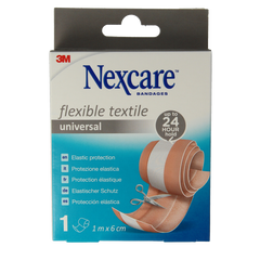 Nexcare Textile flexible 1mx6cm 1 Stuks
