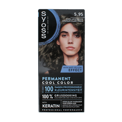 Syoss Permanent cool color 5-95 lichtbruin 1 Set