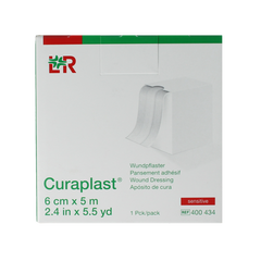 Curaplast Sensitive wondpleister 6cm x 5m 1 Rol
