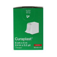 Curaplast Sensitive wondpleister 6cm x 5m 1 Rol