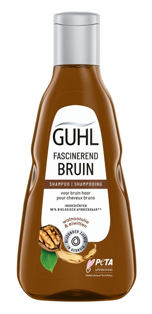 Guhl Bruin glans & verzorging shampoo 250.00 Milliliter