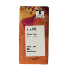 Vivani Chocolade minibars puur 71% bio 12.5 Gram