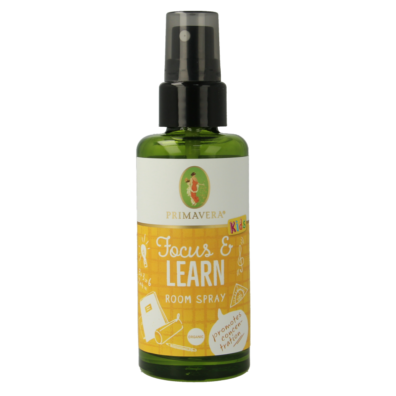 Primavera Organic roomspray focus & learn bio 50 Milliliter
