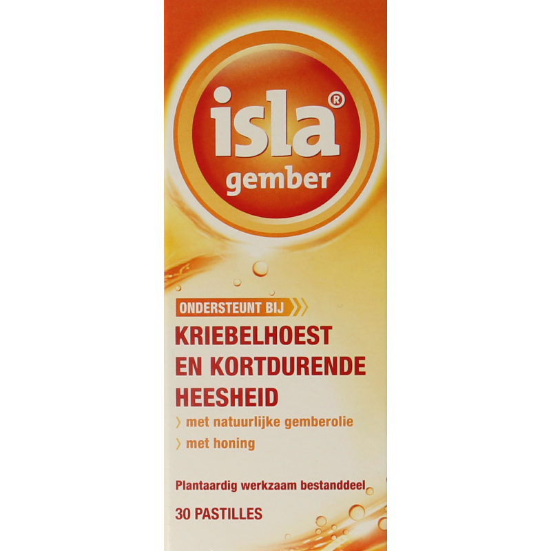 Isla Gember keelpastilles 30.00 Pastilles